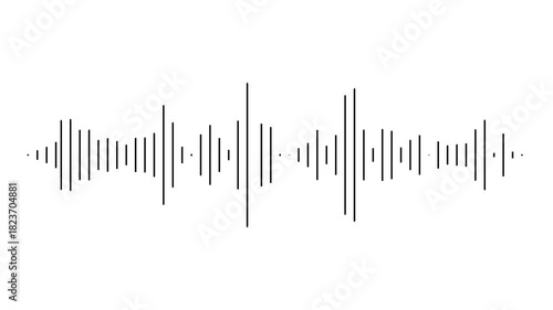 audio waveform spectrum moving animation on white background. Audio Sound waves moving motion animation. Audio waveform abstract music waves oscillation modern.
