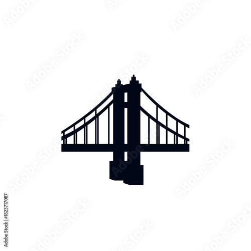 red bridge San Francisco emoji symbol sign icon vector illustration isolated flat