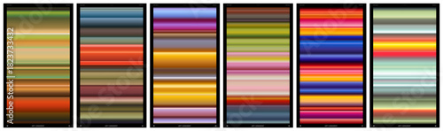 Smooth stripes various colors, Spectrum of vibrant colors blurred into horizontal lines, Abstract colorful gradient background with speed light streaks, dynamic textural with movement effect