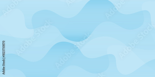 Abstract simple blue smooth waves on white background. Modern good art vector gradient old nice neutral soft illustrations vector
