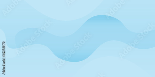 Abstract simple blue smooth waves on white background. Modern good art vector gradient old nice