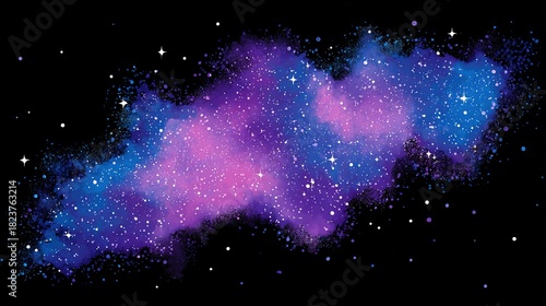 Breathtaking Cosmic Nebula with Dynamic Particle Effects – Vivid Interstellar Gas, Glimmering Stardust, and Swirling Luminescent Particles that Bring Otherworldly Depth to Space-Themed Creations. 