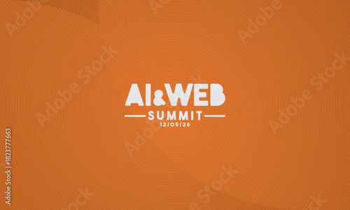 logotype abstract graphic EPS vector design of annual event summit and title made for Technology and AI theme