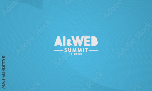 logotype abstract graphic EPS vector design of annual event summit and title made for Technology and AI theme