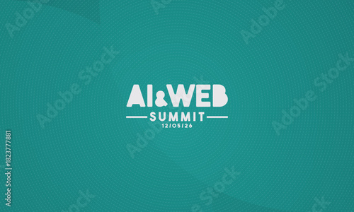 logotype abstract graphic EPS vector design of annual event summit and title made for Technology and AI theme