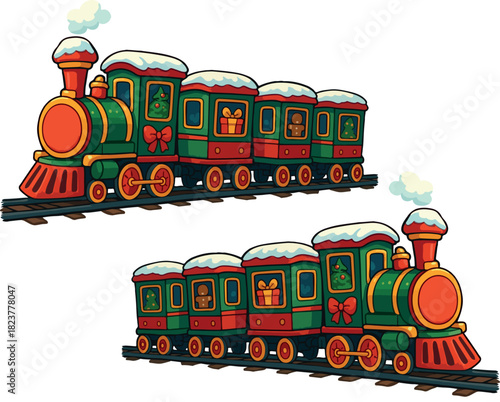 świąteczny pociąg
