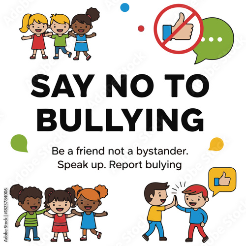 Say No to Bullying: Promoting a Safe, Inclusive, and Kind School Environment Through Friendship, Respect, and Positive Social Interaction for Children's Mental Health and Well-being.