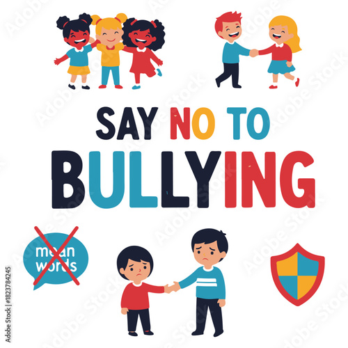 Say No to Bullying: Promoting a Safe, Inclusive, and Kind School Environment Through Friendship, Respect, and Positive Social Interaction for Children's Mental Health and Well-being.
