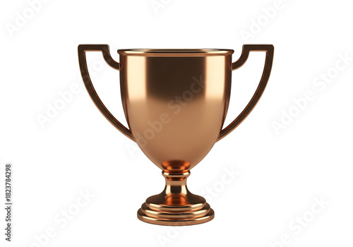 Celebrate success with this stunning, gleaming bronze trophy, perfect for awards, recognition, and achievement visuals that inspire and motivate your audience