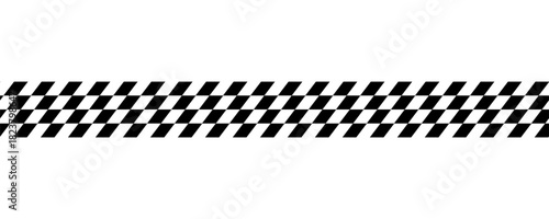 Race flags or checkerboard background. Chess game or rally sport car competition wallpaper. Tilted black and white squares pattern. Banner with checkered texture. Vector flat illustration