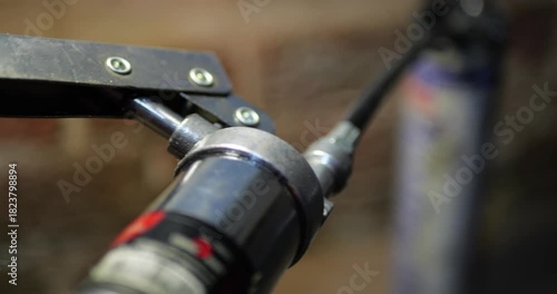 Plunger Grease Gun Close Up Generating High Pressure Lubrication Mechanism Industrial Equipment Maintenance Automotive Service Tool Mechanical Engineering Factory Repair And Machinery Care Process