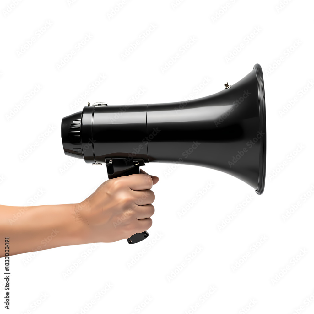 © umar - Hand holding megaphone, making announcements, communicating a message © umar - Hand holding megaphone, making announcements, communicating a message