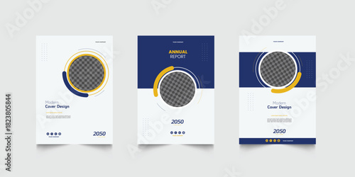 Corporate Book Cover Design Template in A4. Can be adapt to Brochure, Annual Report, Magazine,Poster, Business Presentation, Portfolio, Flyer, Banner, Website.