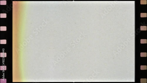 Film frame, analog film negative, film roll background, backdrop for story and reels with noise and light leak