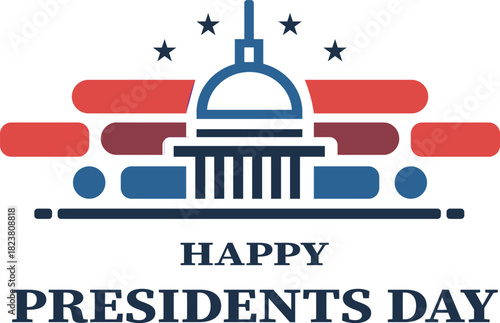 Patriotic Presidents Day Vector Illustration