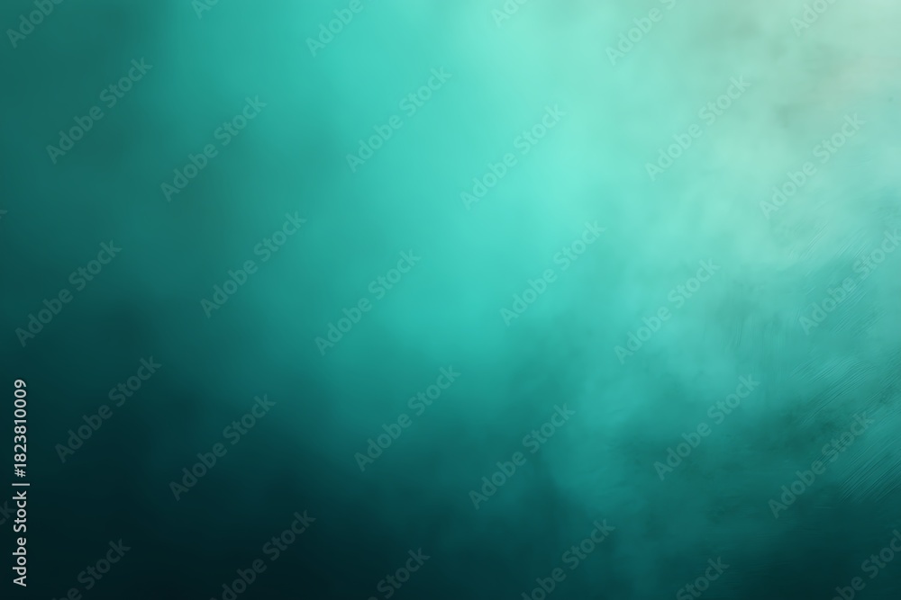 Fototapeta premium Bare cool green tint softly fading, minimal background, gentle fresh neutrality