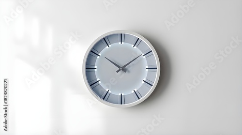 Wallpaper Mural clock on a white wall Torontodigital.ca