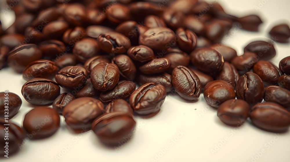 Naklejka premium coffee beans background