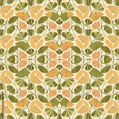 Wallpaper Mural “Seamless Floral Pattern Collection – Vintage Botanical, Paper-Cut, Folk Art, Geometric & Modern Flower Designs” Torontodigital.ca