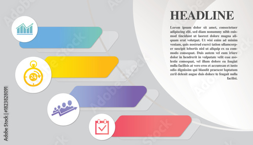 Presentation Business Infographic Vector Design