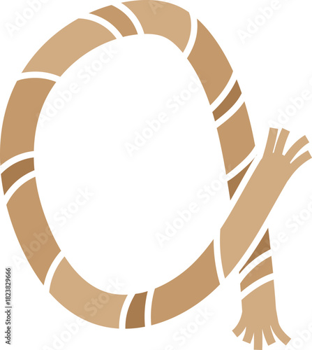 Rope Concept Letter A Logo