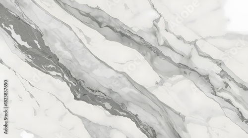 Elegant white and gray marble texture for modern interiors, offering a clean, sophisticated aesthetic for design projects and luxurious backgrounds, creating a sense of calm and style