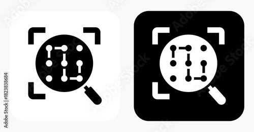 Pattern Recognition black and white icon