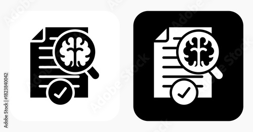Smart Audit black and white icon