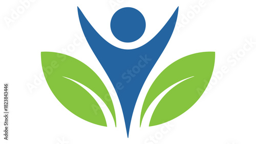 Wellness and nature growth icon