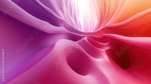 Fototapeta Naklejka Na Ścianę i Meble -  Abstract vibrant colorful tunnel.