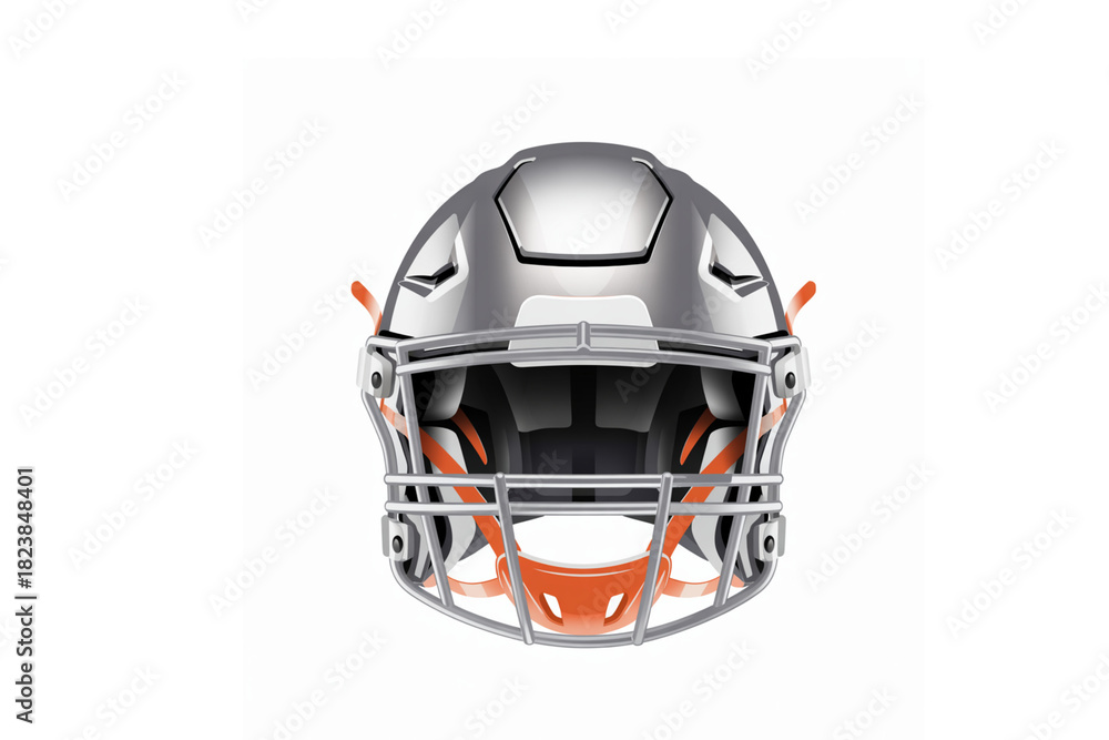Fototapeta premium Football helmet illustration isolated on transparent background