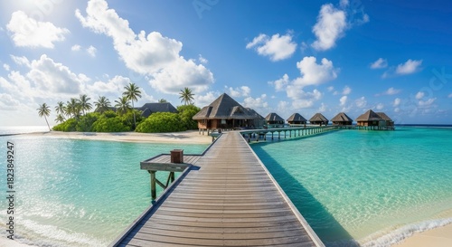 Tropical Paradise - A Serene Island Resort in the Maldives.