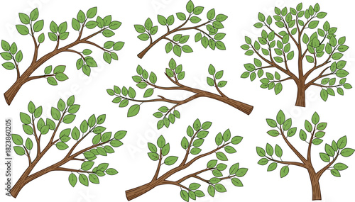 Children learning and creative activity set, reading, writing, pointing, smiling, educational tools, construction helmet, drums, cartoon illustration