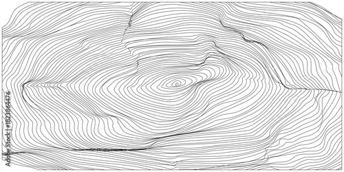 Dynamic Radial Line Art Pattern Creating an Intense Swirling Vortex Effect