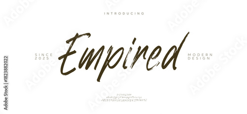 Luxury vector typeface for company. Modern gaming fonts logo design