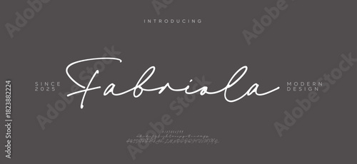 Premium luxury alphabet letters and numbers. Vintage wedding typography classic serif font decorative vintage retro. creative vector illustration