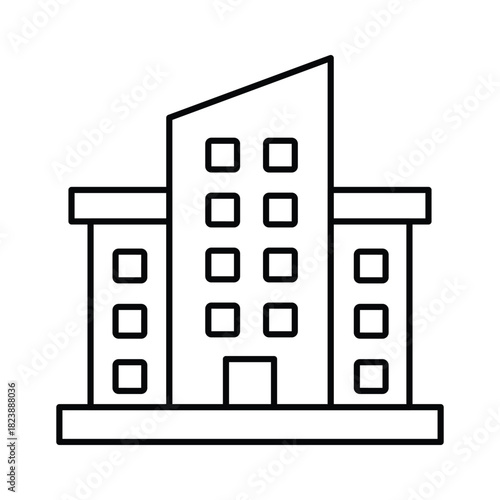 City Building Vector icon which can easily modify or edit