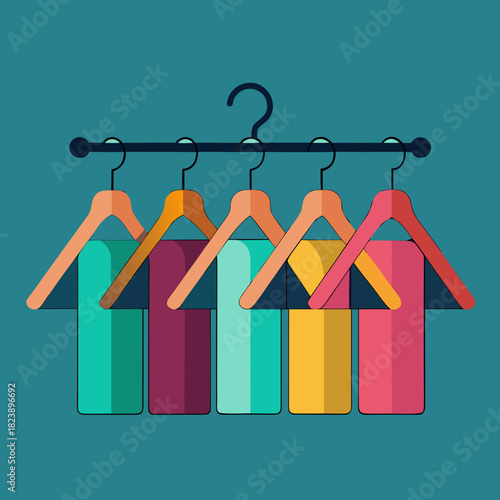 clothes hanger with sale tag