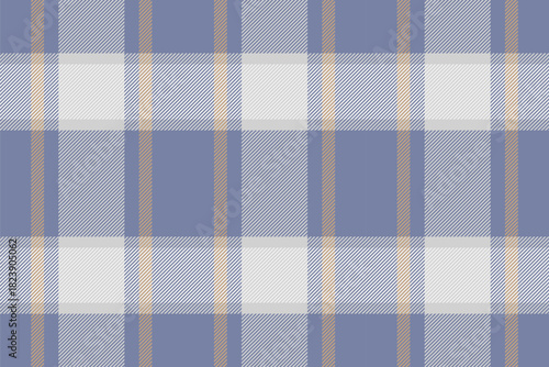 Card background seamless tartan, plain pattern vector texture. Ethnicity plaid fabric check textile in pastel and light gray colors.