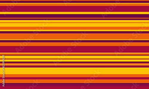 Vibrant horizontal stripes in warm autumnal hues.  Perfect for backgrounds, website design, or textile patterns.  Evokes feelings of warmth, energy, and fall.