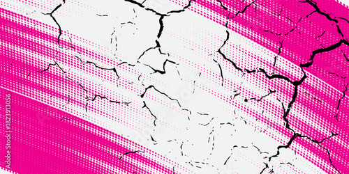 ping and white brush wrap car sticker pattern abstract banner sporty lines red and white color combination grunge brush pattern racing motorsport design.