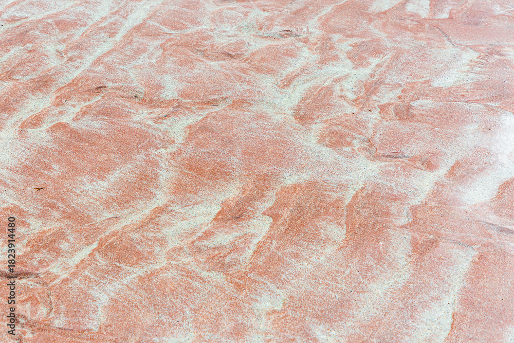 Fototapeta premium Sandwood Bay Beach, Scotland. Soft pink sand dunes textured surface — abstract desert background for design and stock use