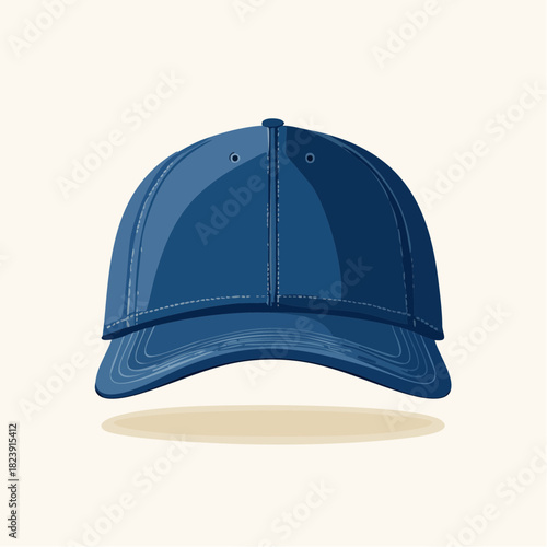 Casquette stylisée vectorielle en design plat
