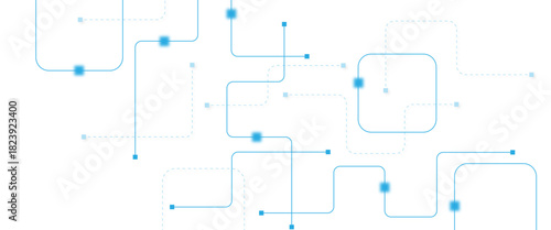 Abstract futuristic technology background. Technology background with crossed lines and dots.