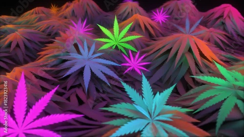 Wallpaper Mural Psy-Weed Chromatic Storm Torontodigital.ca