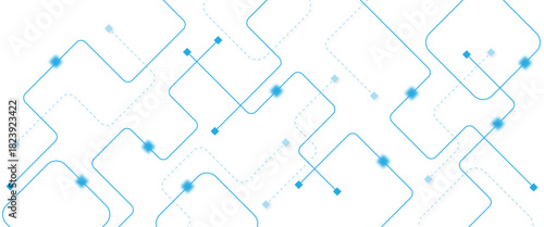 Abstract futuristic technology background. Technology background with crossed lines and dots.