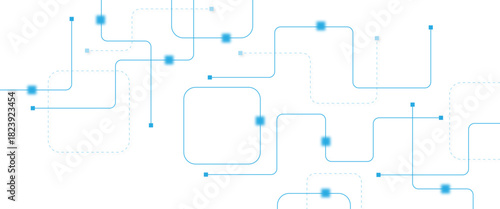 Abstract futuristic technology background. Technology background with crossed lines and dots.