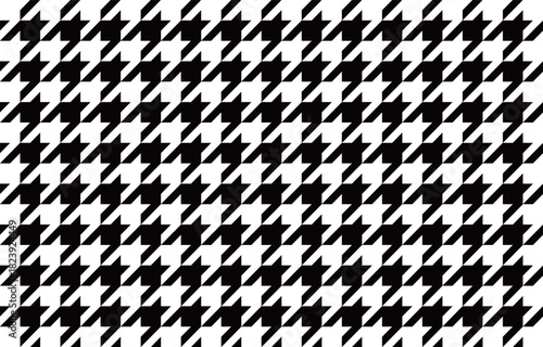 モノクロのハウンドトゥース　小サイズ　Web　Adobe Illustrator Artwork