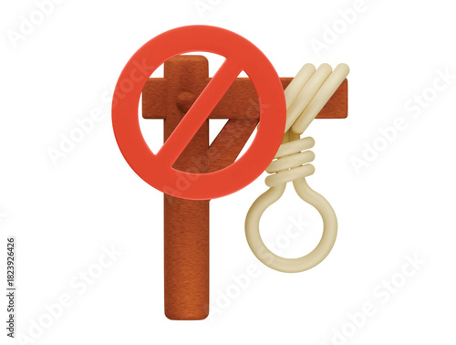 gallows icon 3d illustration render