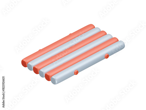 raft icon 3d illustration render